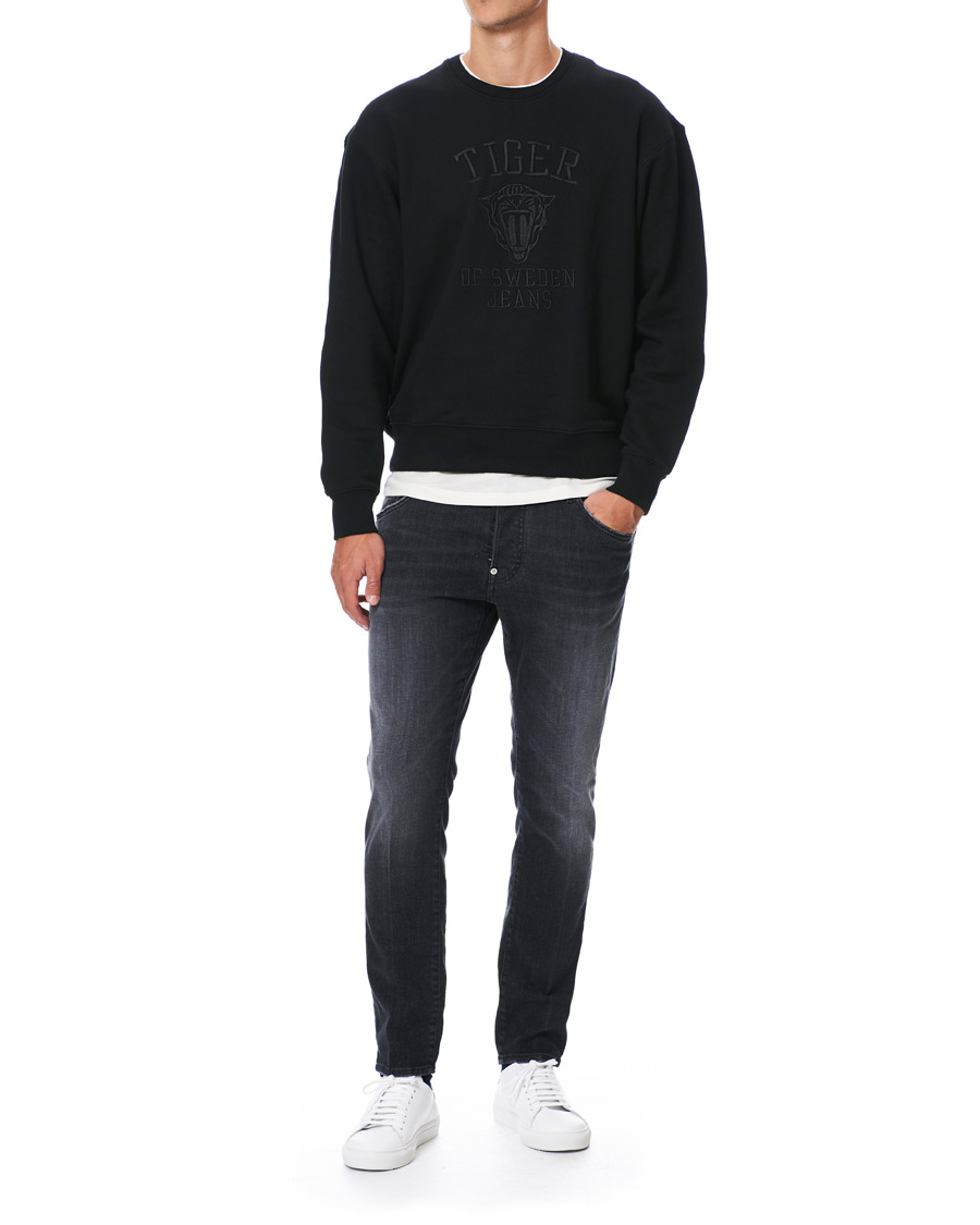 Herren | Pullover | Tiger of Sweden Jeans | Zoab Logo Crew Neck Sweatshirt Black