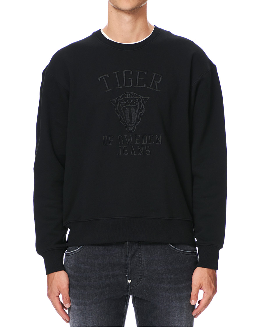 Herren | Pullover | Tiger of Sweden Jeans | Zoab Logo Crew Neck Sweatshirt Black