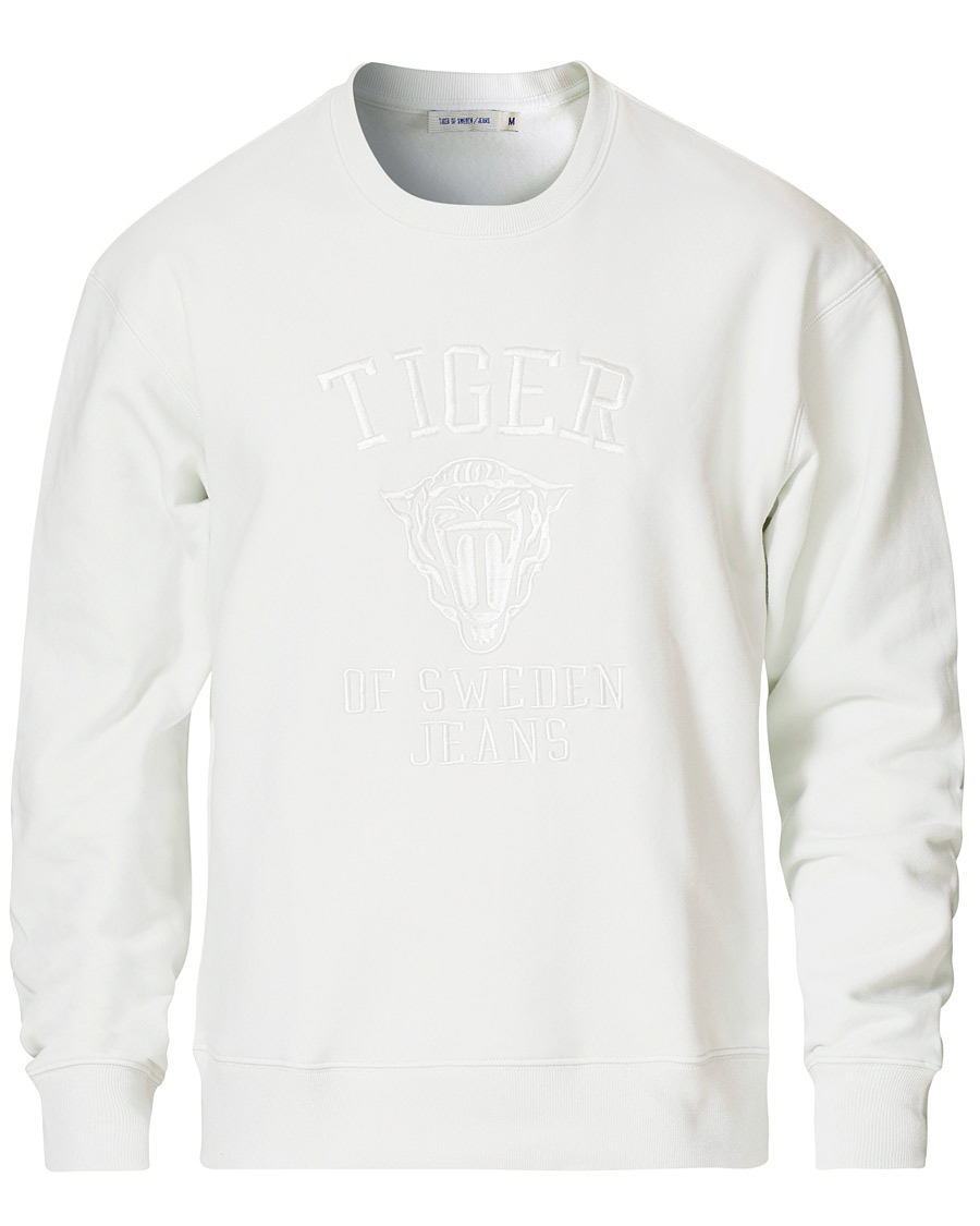 Herren | Pullover | Tiger of Sweden Jeans | Zoab Logo Crew Neck Sweatshirt White