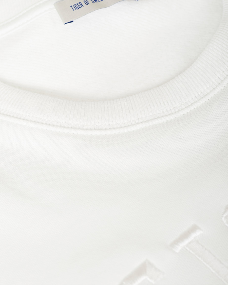 Herren | Pullover | Tiger of Sweden Jeans | Zoab Logo Crew Neck Sweatshirt White