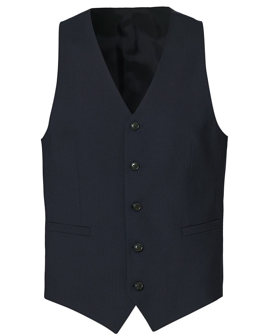 Herren | Sakkos | Tiger of Sweden | Litt Wool Waistcoat Navy