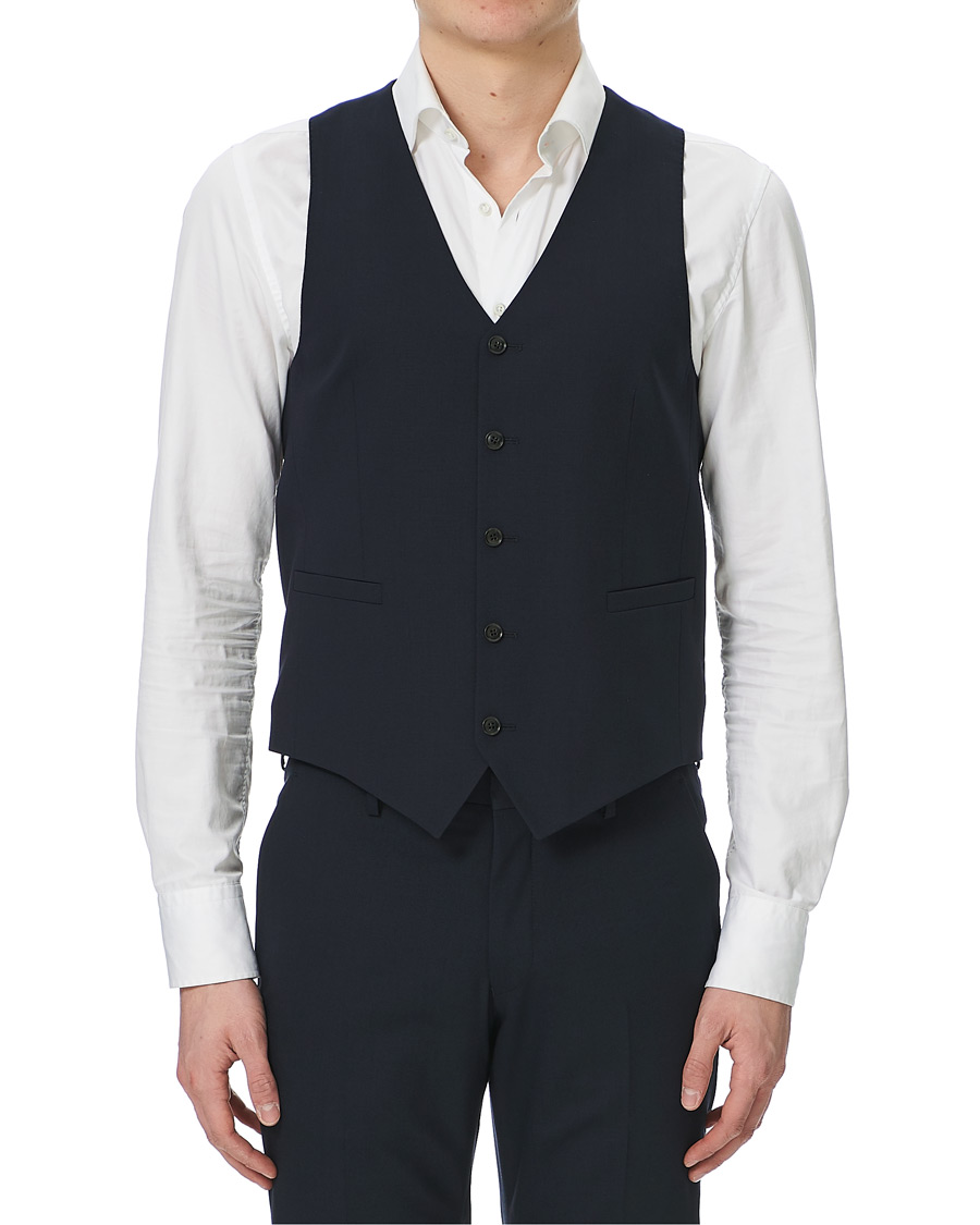 Herren | Sakkos | Tiger of Sweden | Litt Wool Waistcoat Navy