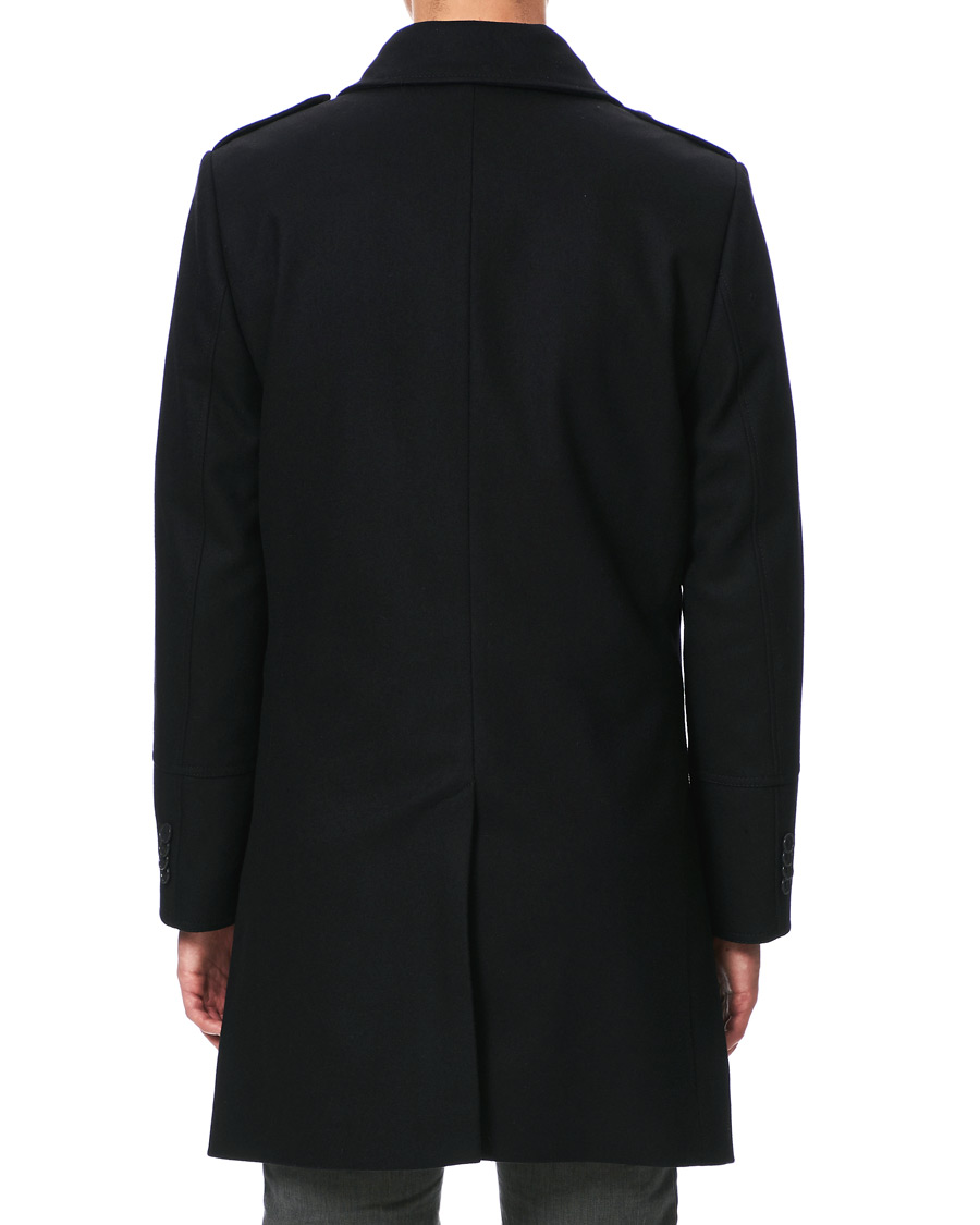 Herren | Jacken | Tiger of Sweden | Cunning Wool/Cashmere Stand Collar Coat Black