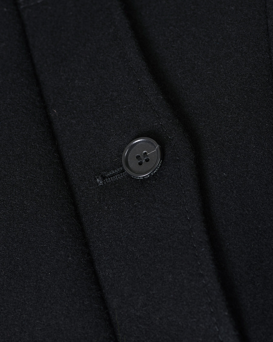 Herren | Jacken | Tiger of Sweden | Cunning Wool/Cashmere Stand Collar Coat Black