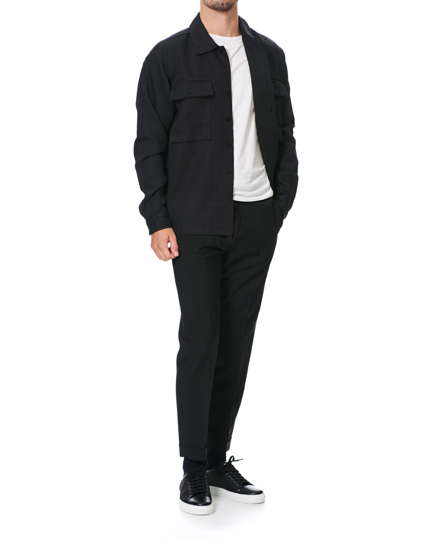 Herren | Hosen | Tiger of Sweden | Travin Drawstring Wool/Mohair Trousers Black