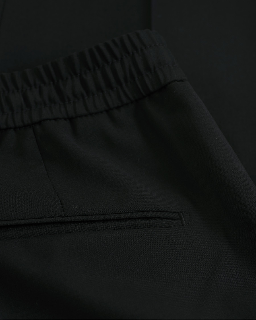 Herren | Hosen | Tiger of Sweden | Travin Drawstring Wool/Mohair Trousers Black