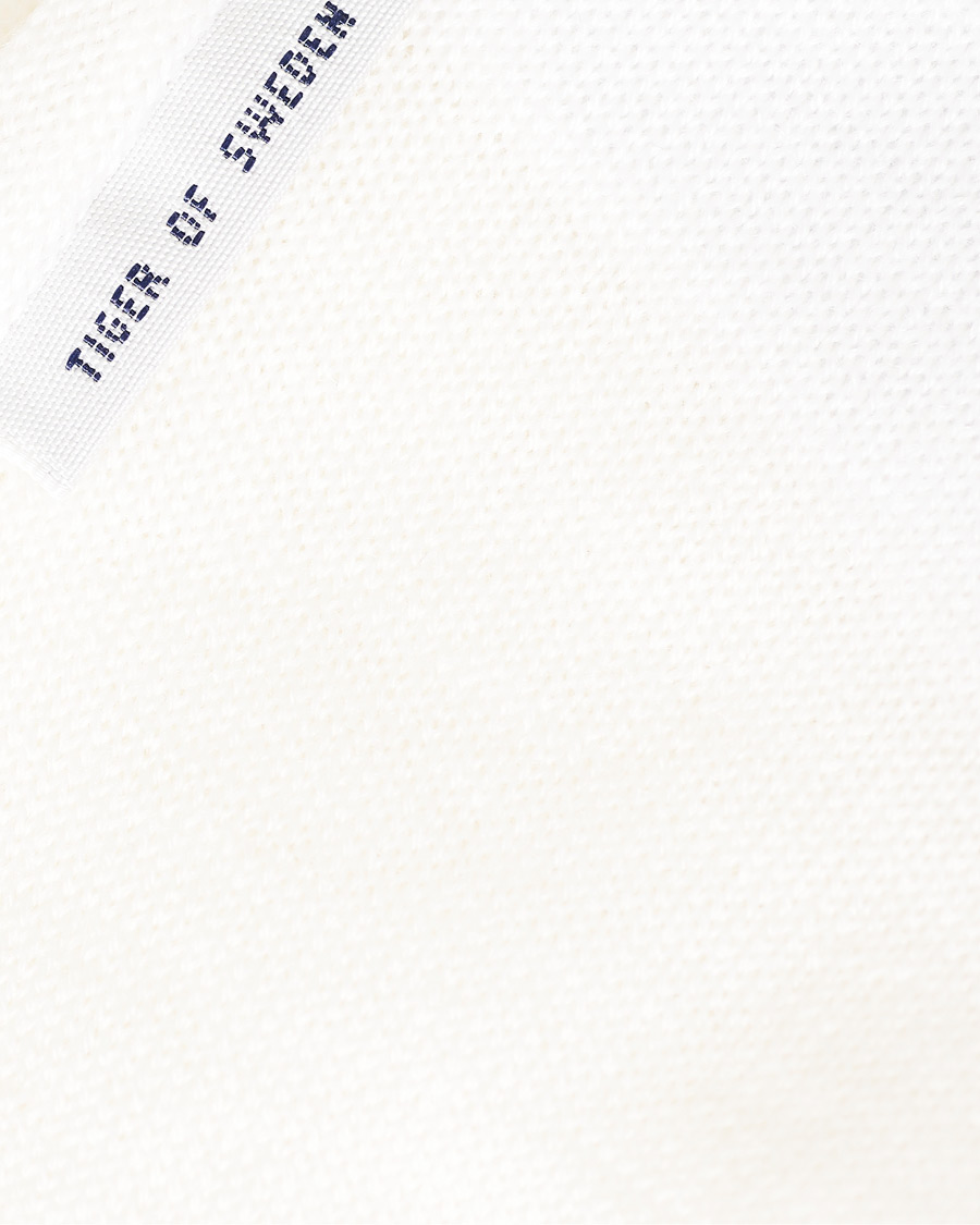 Herren | Pullover | Tiger of Sweden | Newton Extra Fine Merino Knitted Polo Cream