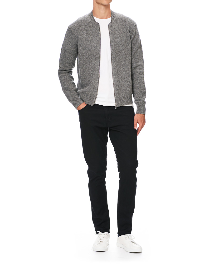 Herren | Pullover | Tiger of Sweden | Morchella Wool Full Zip Grey