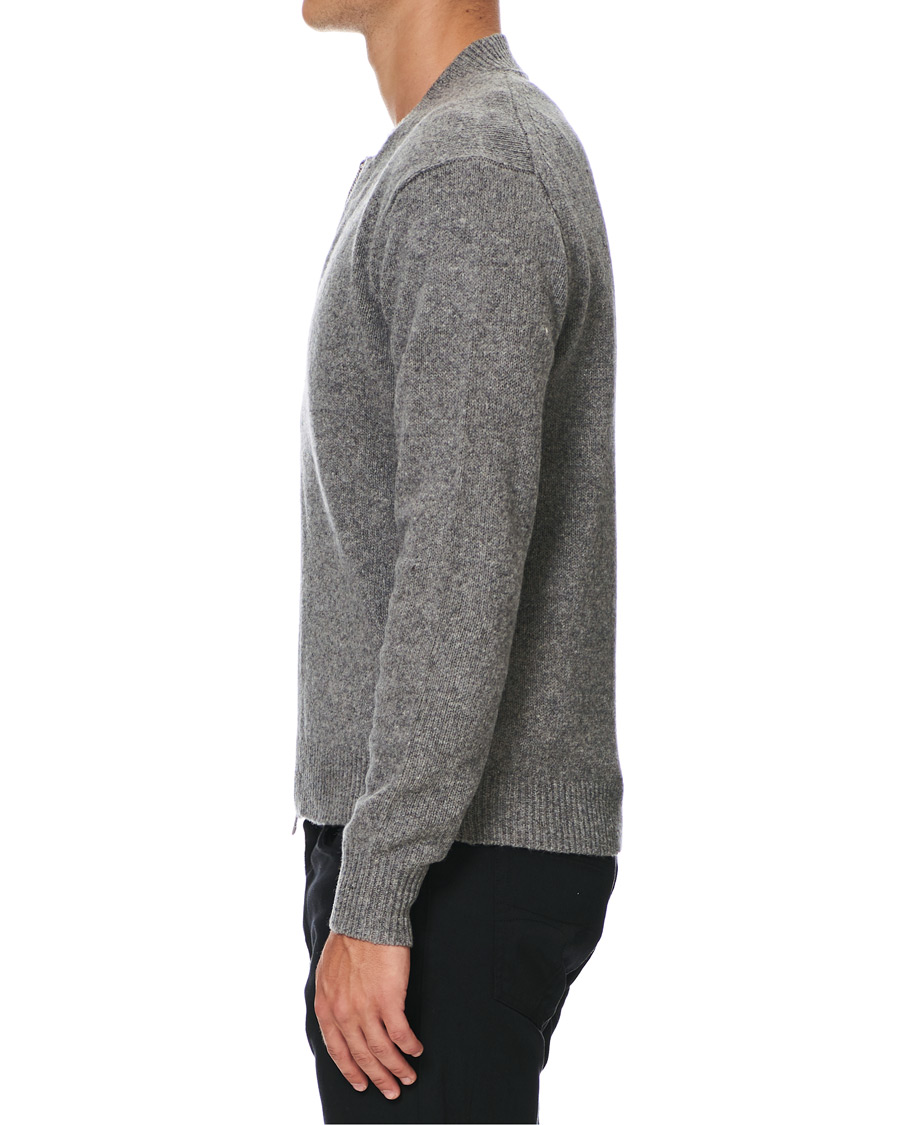 Herren | Pullover | Tiger of Sweden | Morchella Wool Full Zip Grey