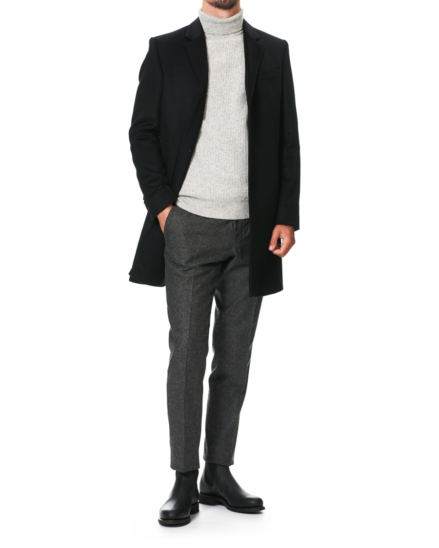 Herren | Jacken | Tiger of Sweden | Cempsey Wool/Cashmere Coat Black 44