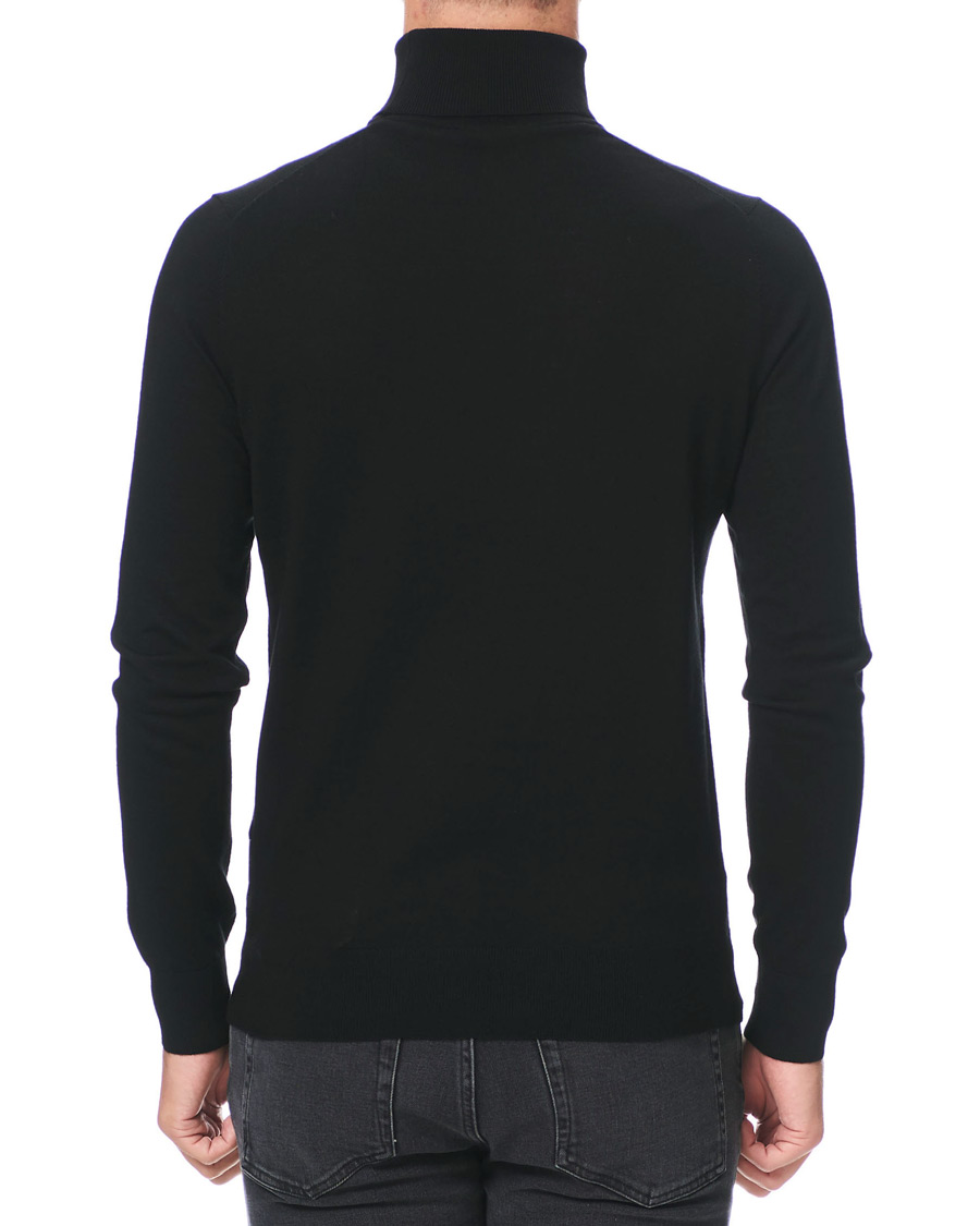 Herren | Pullover | Tiger of Sweden | Neville Extra Fine Merino Polo Black
