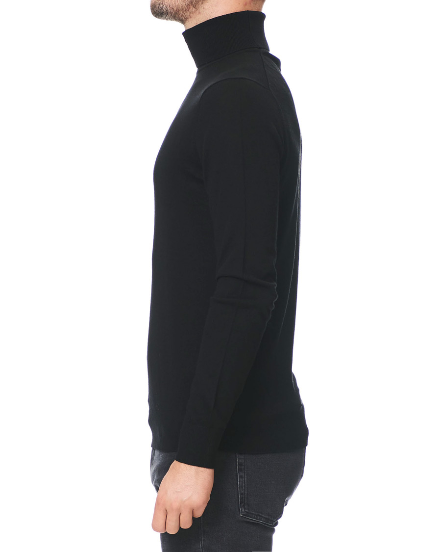 Herren | Pullover | Tiger of Sweden | Neville Extra Fine Merino Polo Black