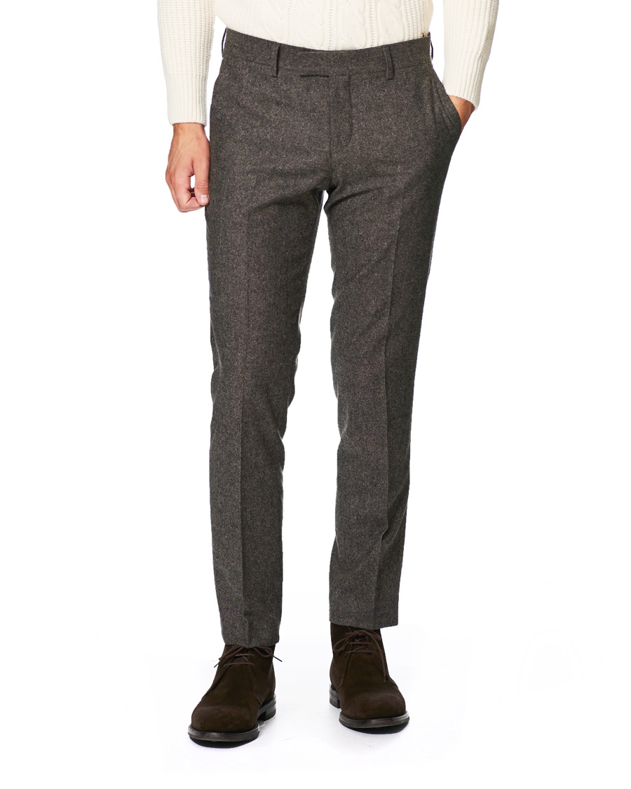 Herren | Hosen | Tiger of Sweden | Tordon Flannel Trousers Brown