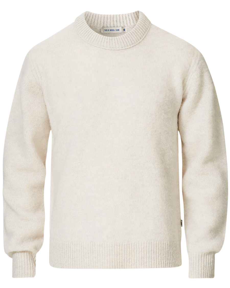 Herren | Pullover | Tiger of Sweden Jeans | Prowler Knitted Crew Neck White