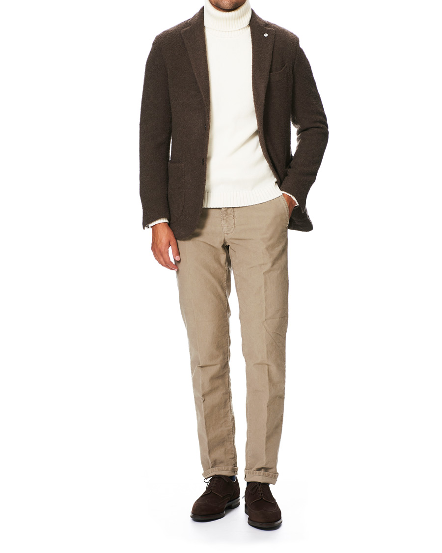 Herren | Sakkos | L.B.M. 1911 | Jack Regular Wool Boucle Blazer Brown