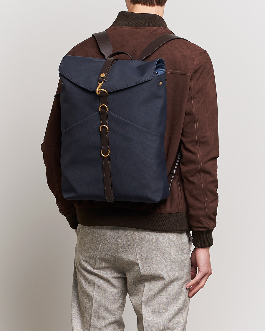 Herren | Mismo | Mismo | M/S Rucksack Navy/Dark Brown