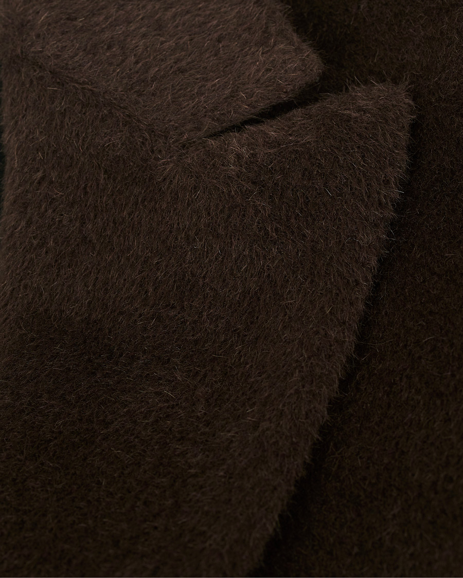 Herren | Jacken | Oscar Jacobson | Saul Delux Llama Wool Double Breasted Coat Brown