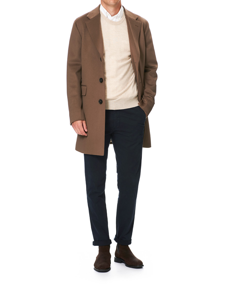 Herren | Jacken | Oscar Jacobson | Sonny Loro Piana Wool Coat Camel