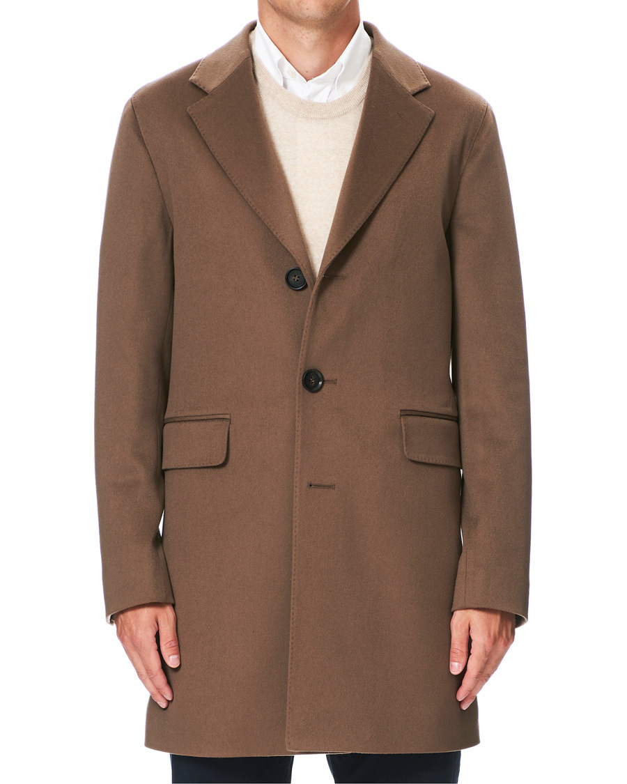 Herren | Jacken | Oscar Jacobson | Sonny Loro Piana Wool Coat Camel