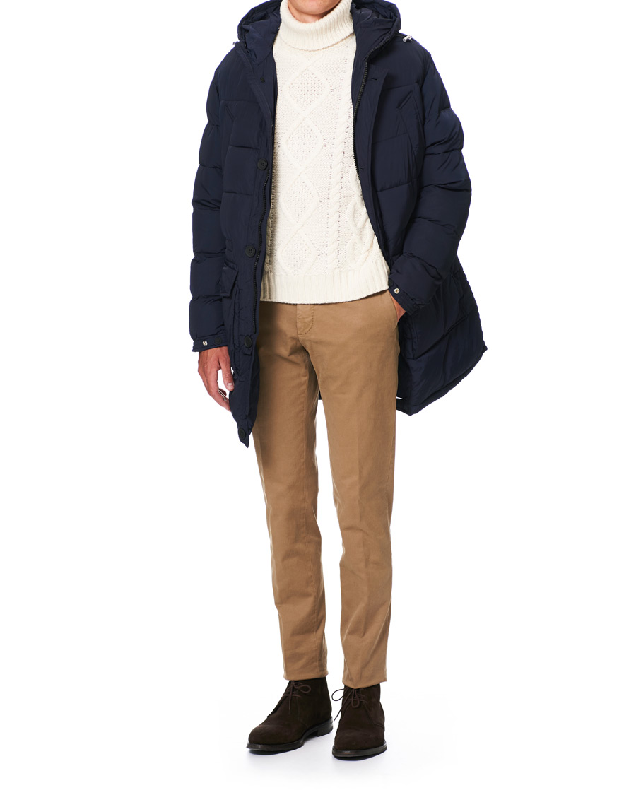 Herren | Jacken | Oscar Jacobson | Clayton Lightweight Puffer Coat Navy
