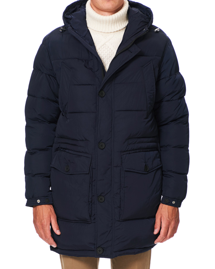 Herren | Jacken | Oscar Jacobson | Clayton Lightweight Puffer Coat Navy