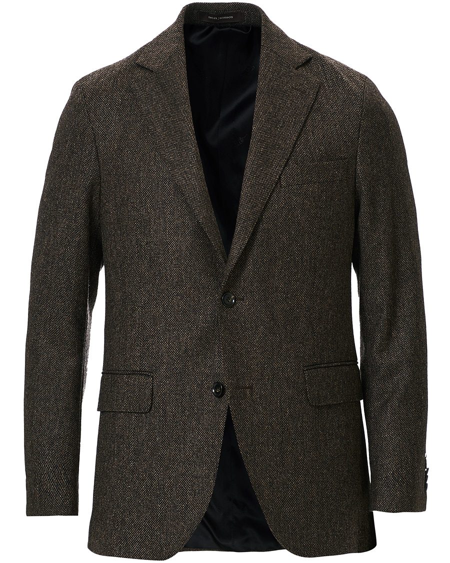 Herren | Sakkos | Oscar Jacobson | Fogerty Yorkshire Tweed By Moon Blazer Brown