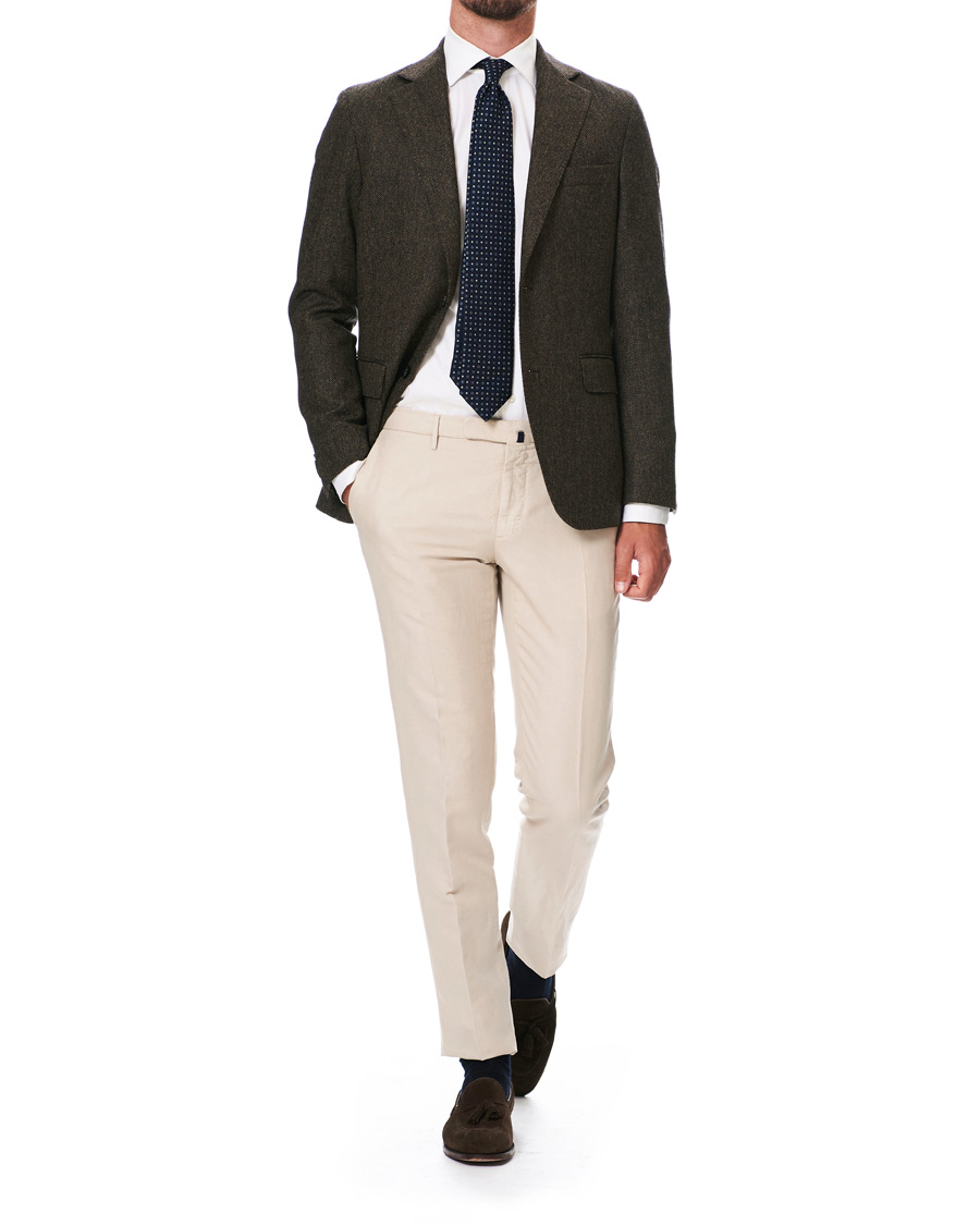 Herren | Sakkos | Oscar Jacobson | Fogerty Yorkshire Tweed By Moon Blazer Brown