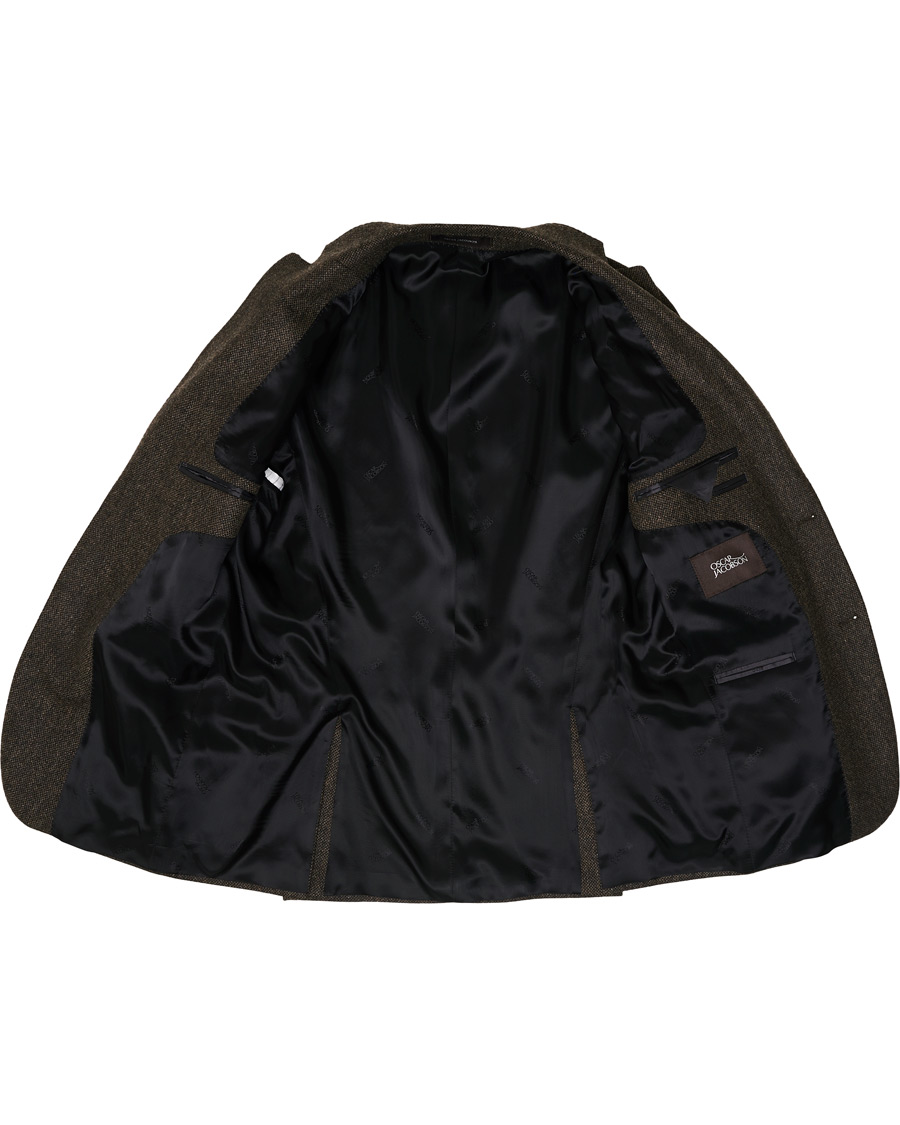 Herren | Sakkos | Oscar Jacobson | Fogerty Yorkshire Tweed By Moon Blazer Brown