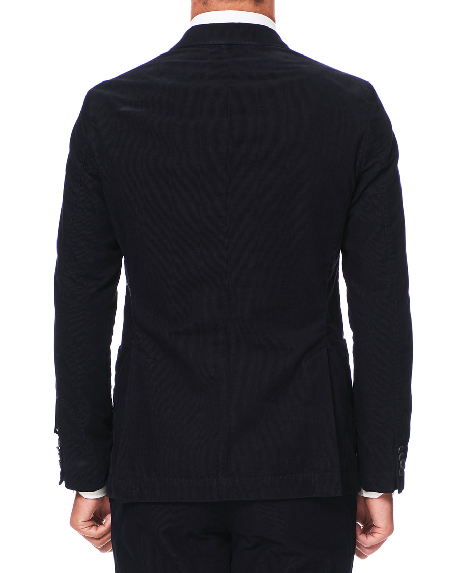 Herren | Sakkos | Oscar Jacobson | Egel Patch Pocket Baby Cord Blazer Navy