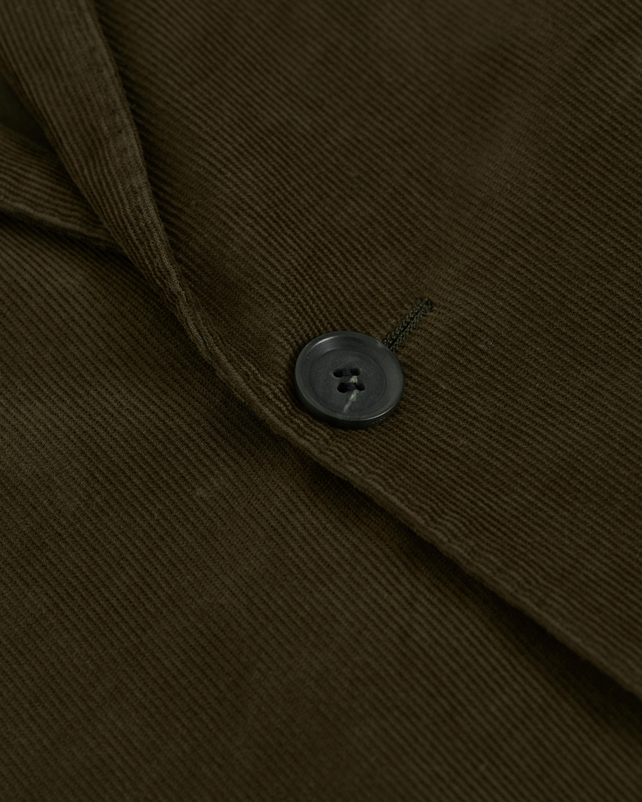 Herren | Sakkos | Oscar Jacobson | Egel Patch Pocket Baby Cord Blazer Olive