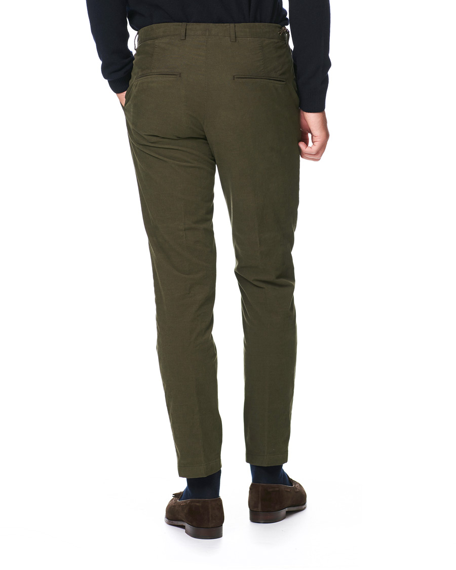 Herren | Hosen | Oscar Jacobson | Denz Baby Cord Trousers Olive