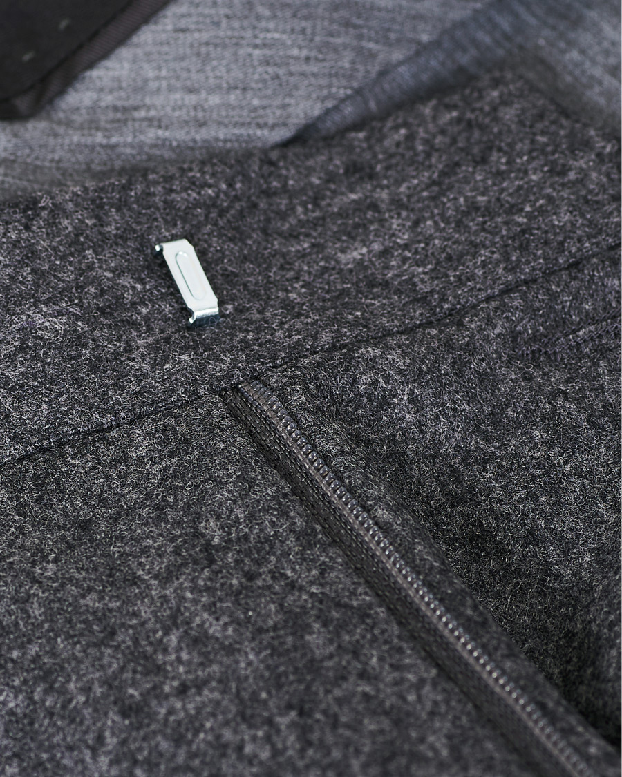 Herren | Hosen | Oscar Jacobson | Dean Turn Up Flannel Trousers Grey