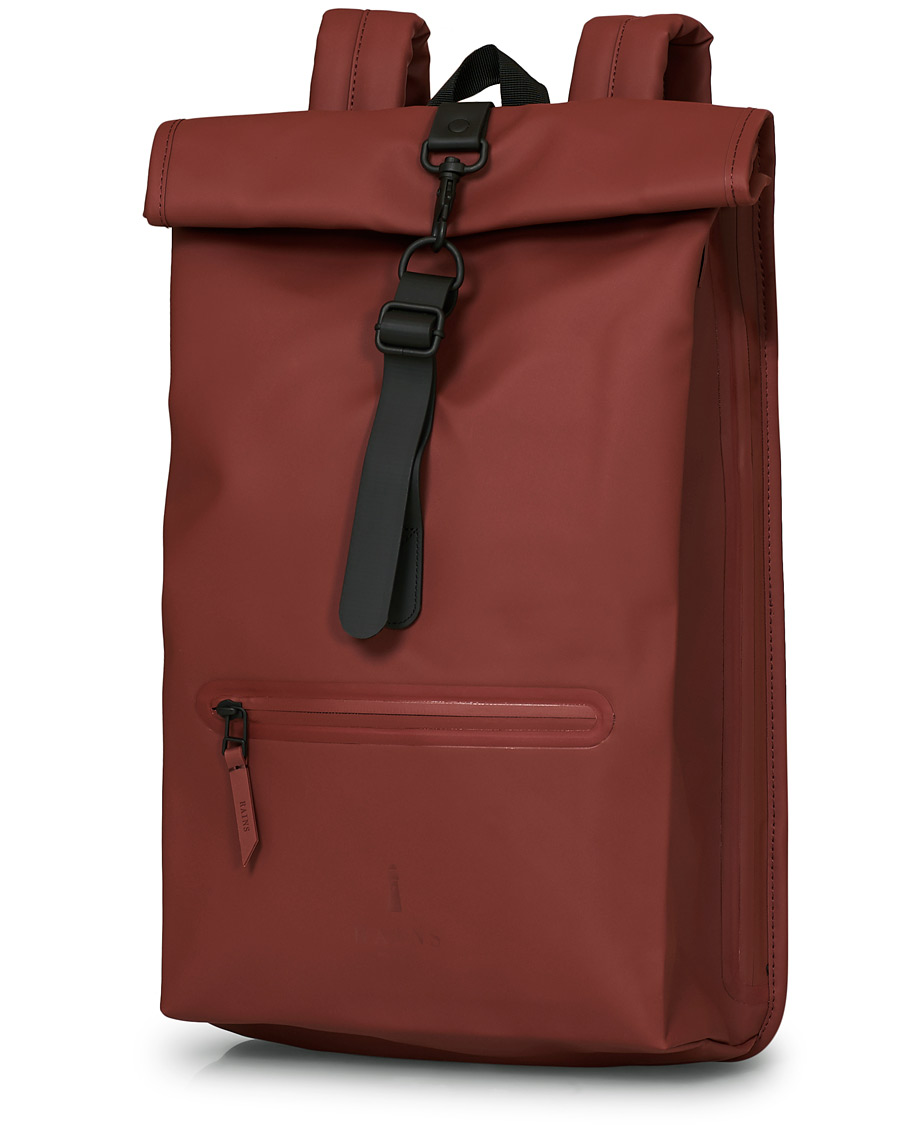 Herren | RAINS Roll Top Rucksack Maroon | RAINS | Roll Top Rucksack Maroon