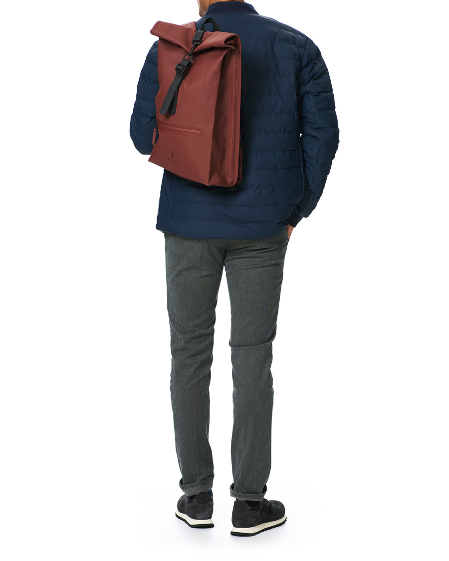 Herren | RAINS Roll Top Rucksack Maroon | RAINS | Roll Top Rucksack Maroon