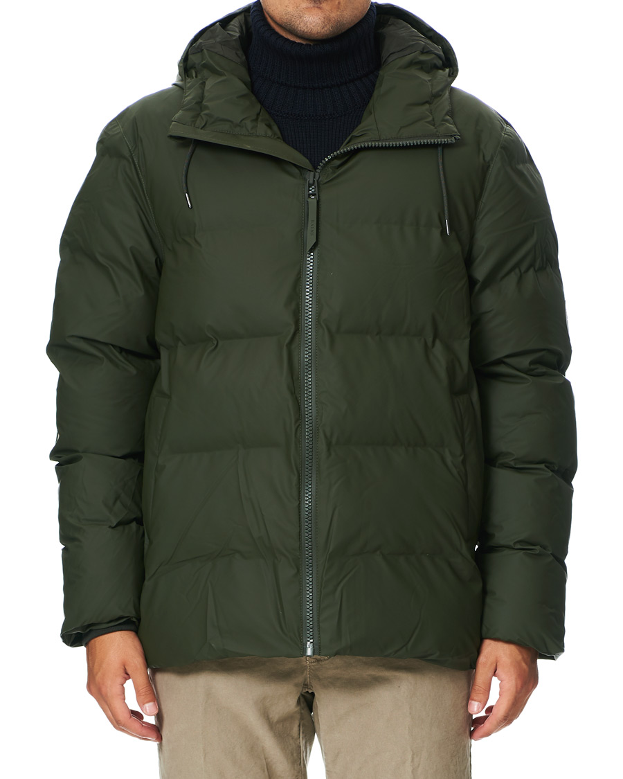 RAINS Waterproof Puffer Jacket Green bei CareOfCarl.de