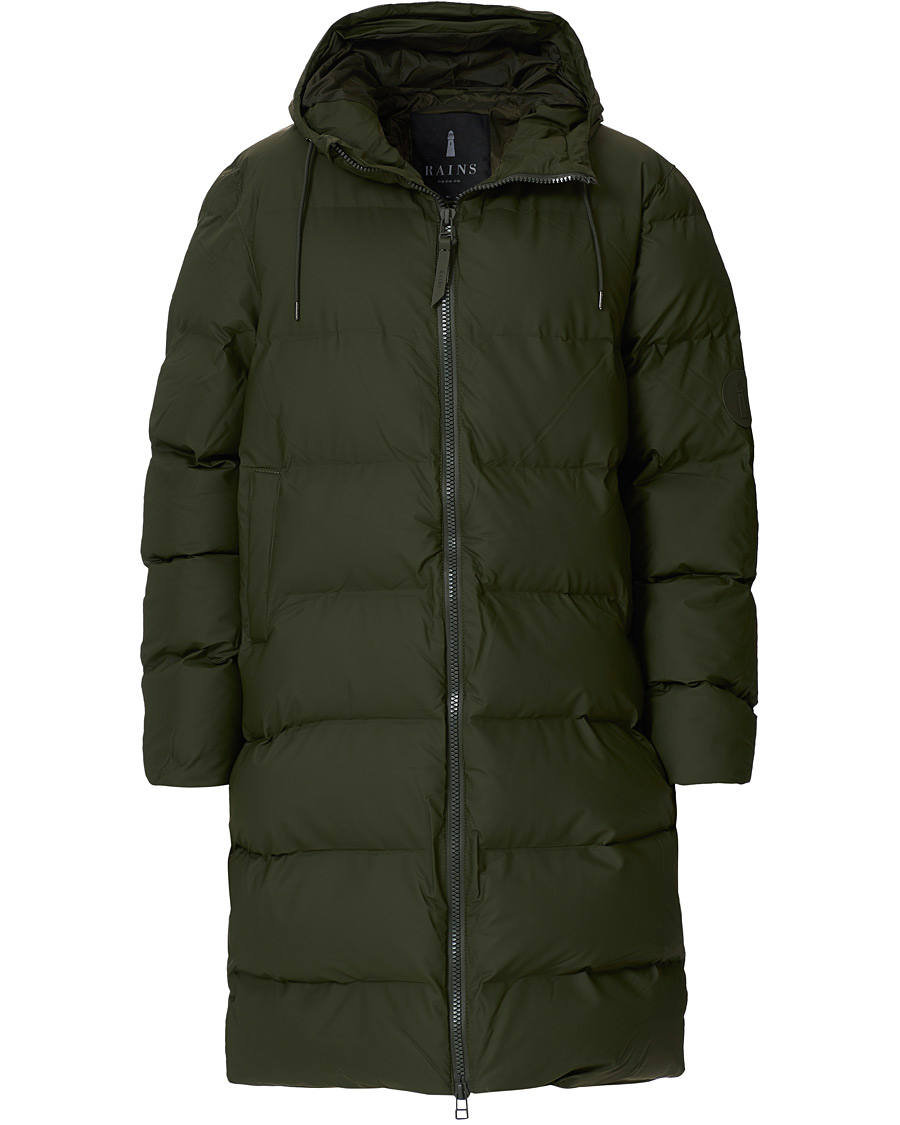 Herren | Jacken | RAINS | Waterproof Long Puffer Jacket Green