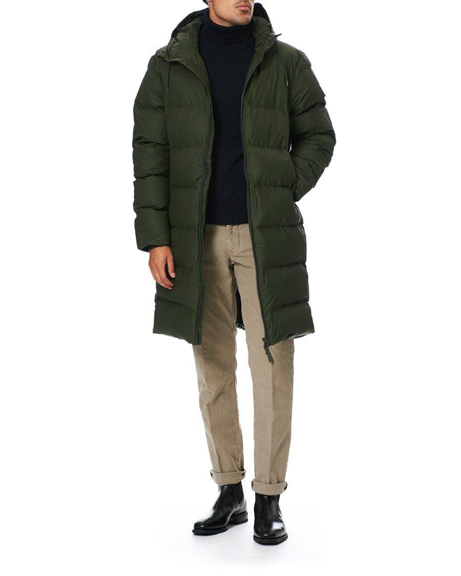 Herren | Jacken | RAINS | Waterproof Long Puffer Jacket Green