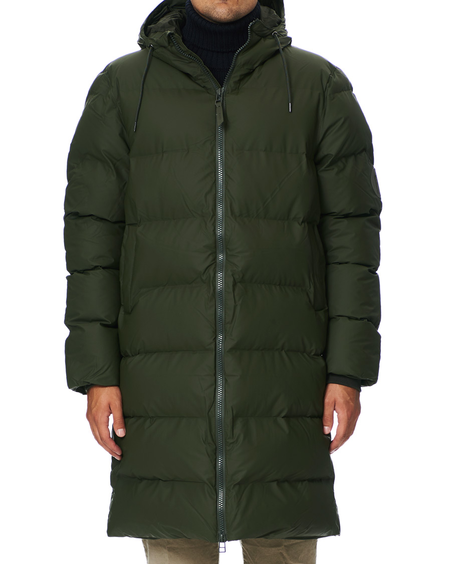 Herren | Jacken | RAINS | Waterproof Long Puffer Jacket Green