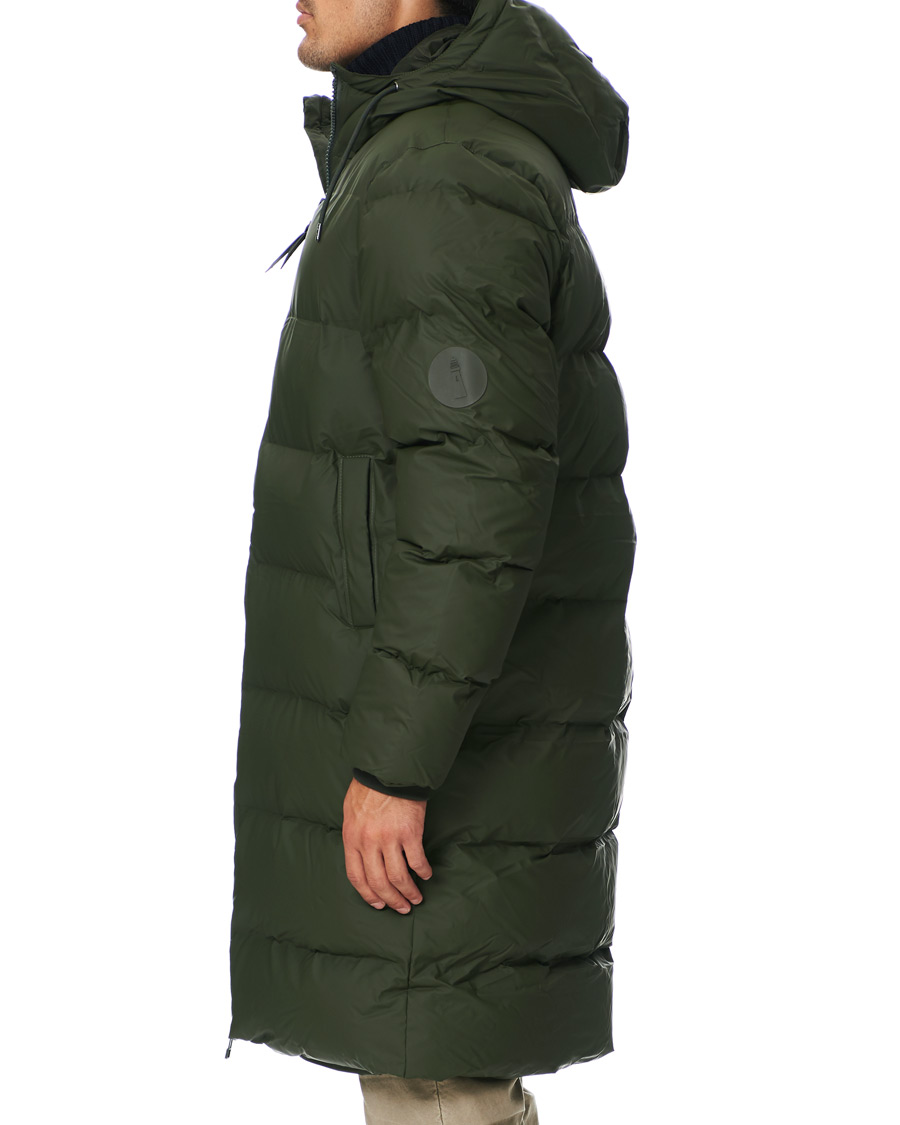 Herren | Jacken | RAINS | Waterproof Long Puffer Jacket Green
