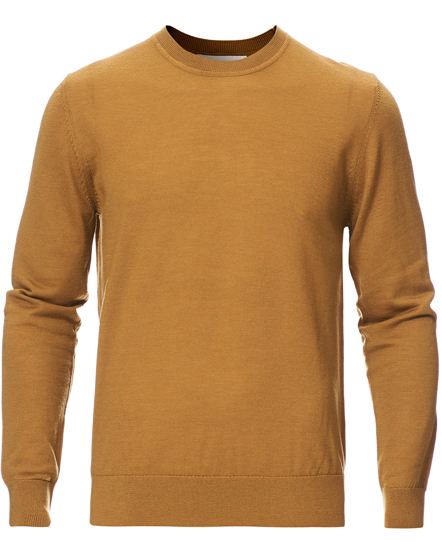 Herren | Pullover | Samsøe Samsøe | Samsøe & Samsøe Flemming Superfine Merino Wool Crew Neck Cumin