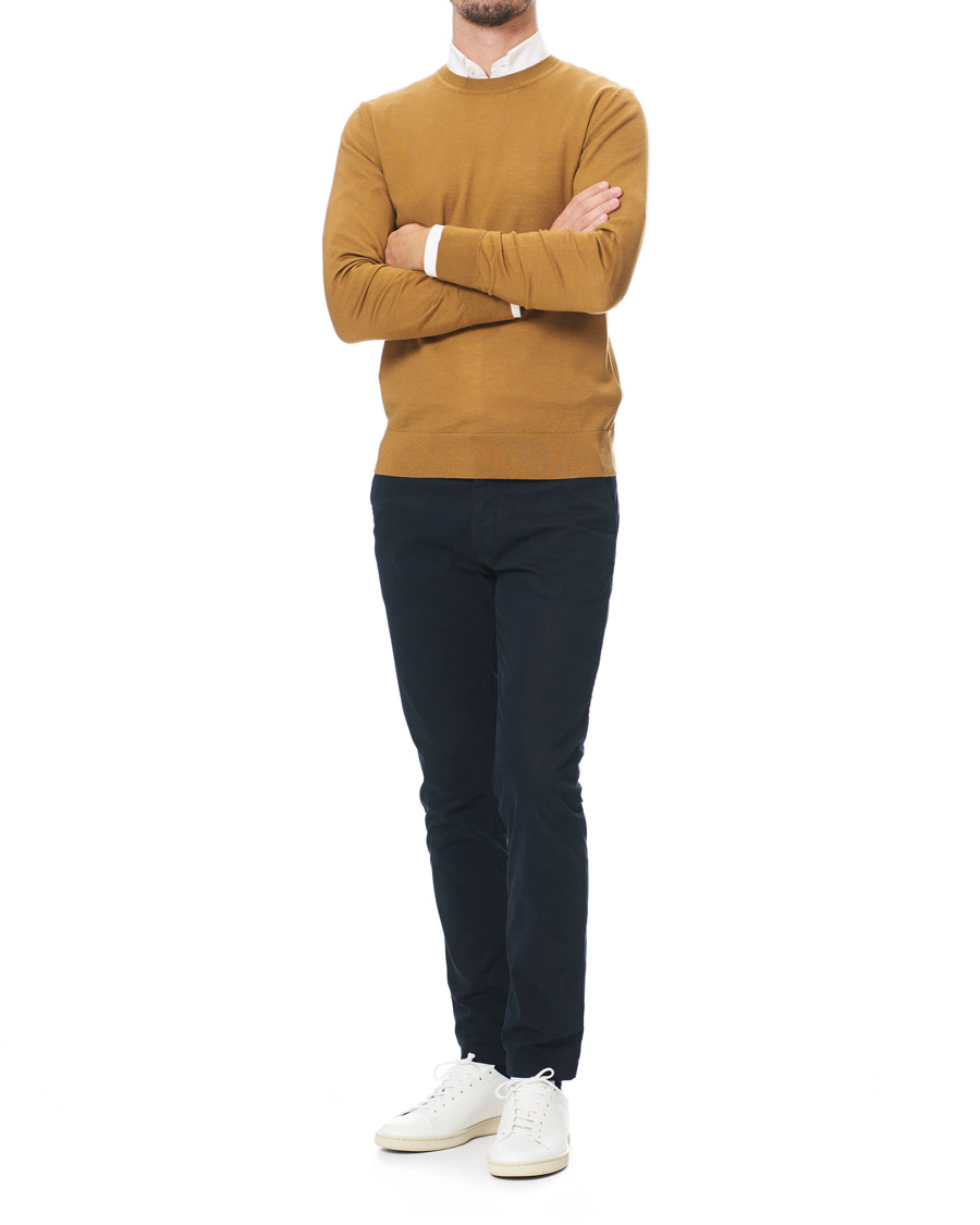 Herren | Pullover | Samsøe Samsøe | Samsøe & Samsøe Flemming Superfine Merino Wool Crew Neck Cumin