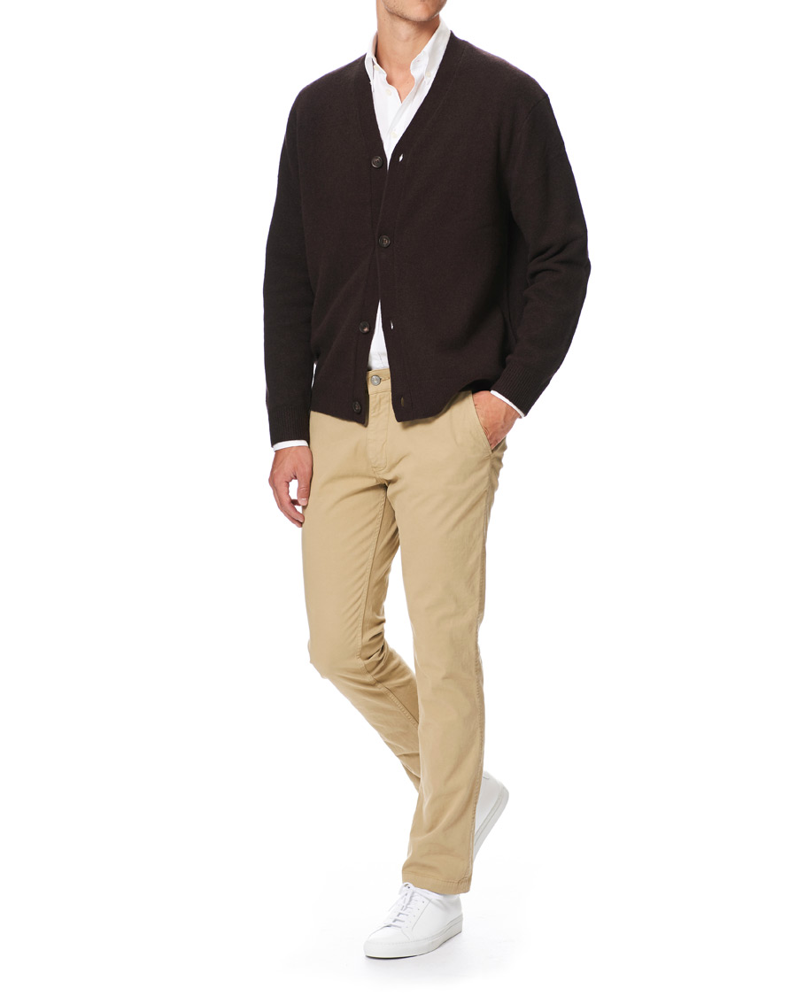 Herren | Pullover | Samsøe Samsøe | Samsøe & Samsøe Viktor Knitted Wool Cardigan Mole
