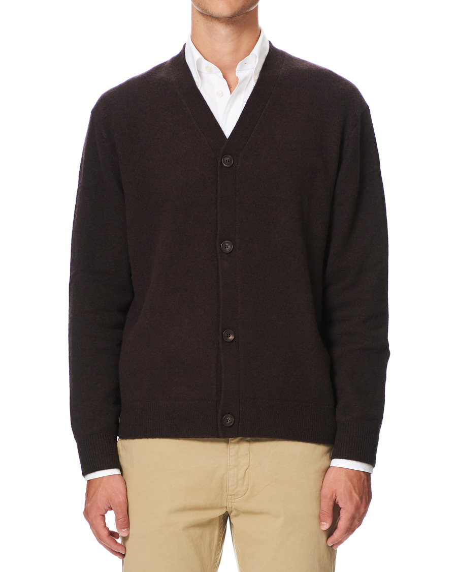 Herren | Pullover | Samsøe Samsøe | Samsøe & Samsøe Viktor Knitted Wool Cardigan Mole