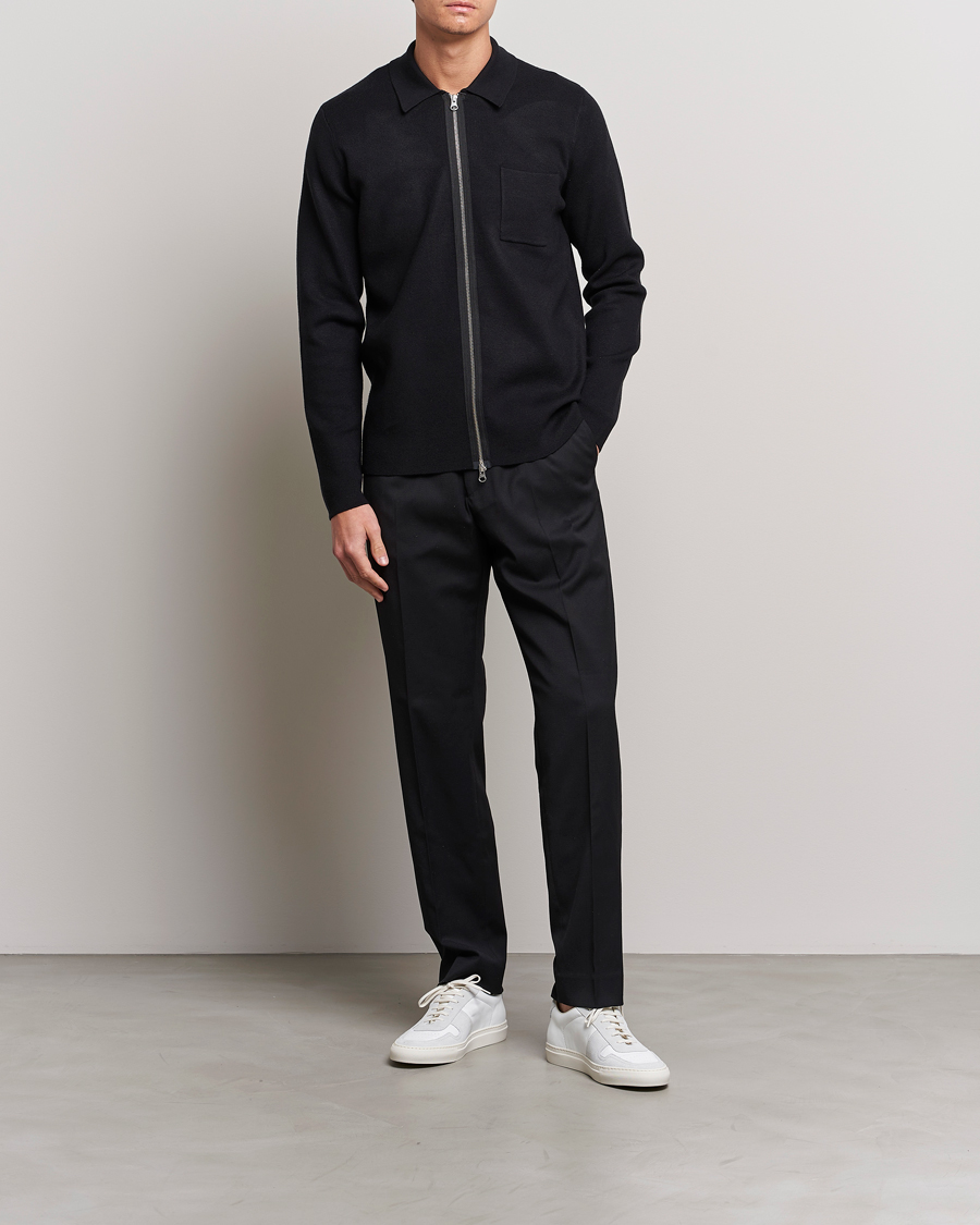 Herren | Pullover | Samsøe Samsøe | Guna Full Zip Black