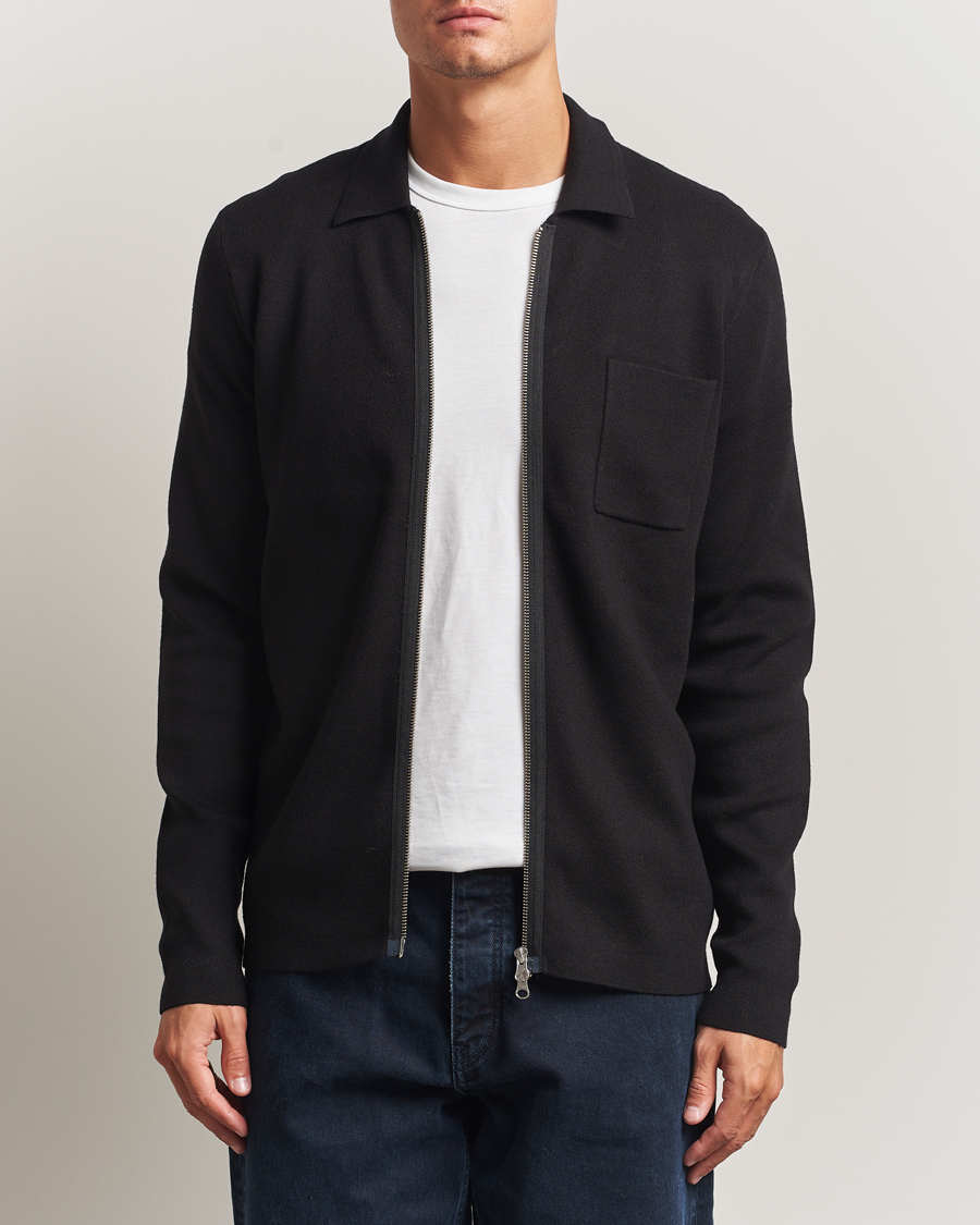 Herren | Pullover | Samsøe Samsøe | Guna Full Zip Black