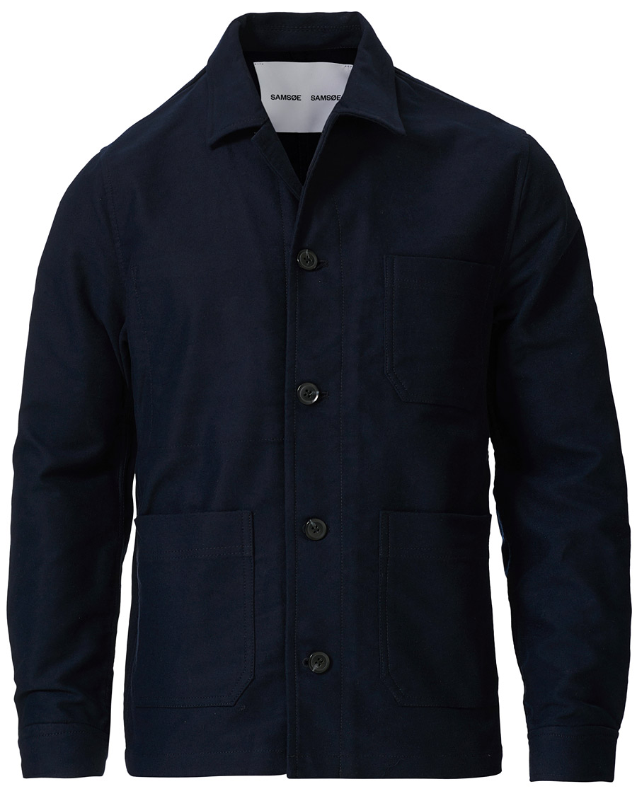 Herren | Hemden | Samsøe Samsøe | Samsøe & Samsøe Cotton Worker Jacket Sky Captain