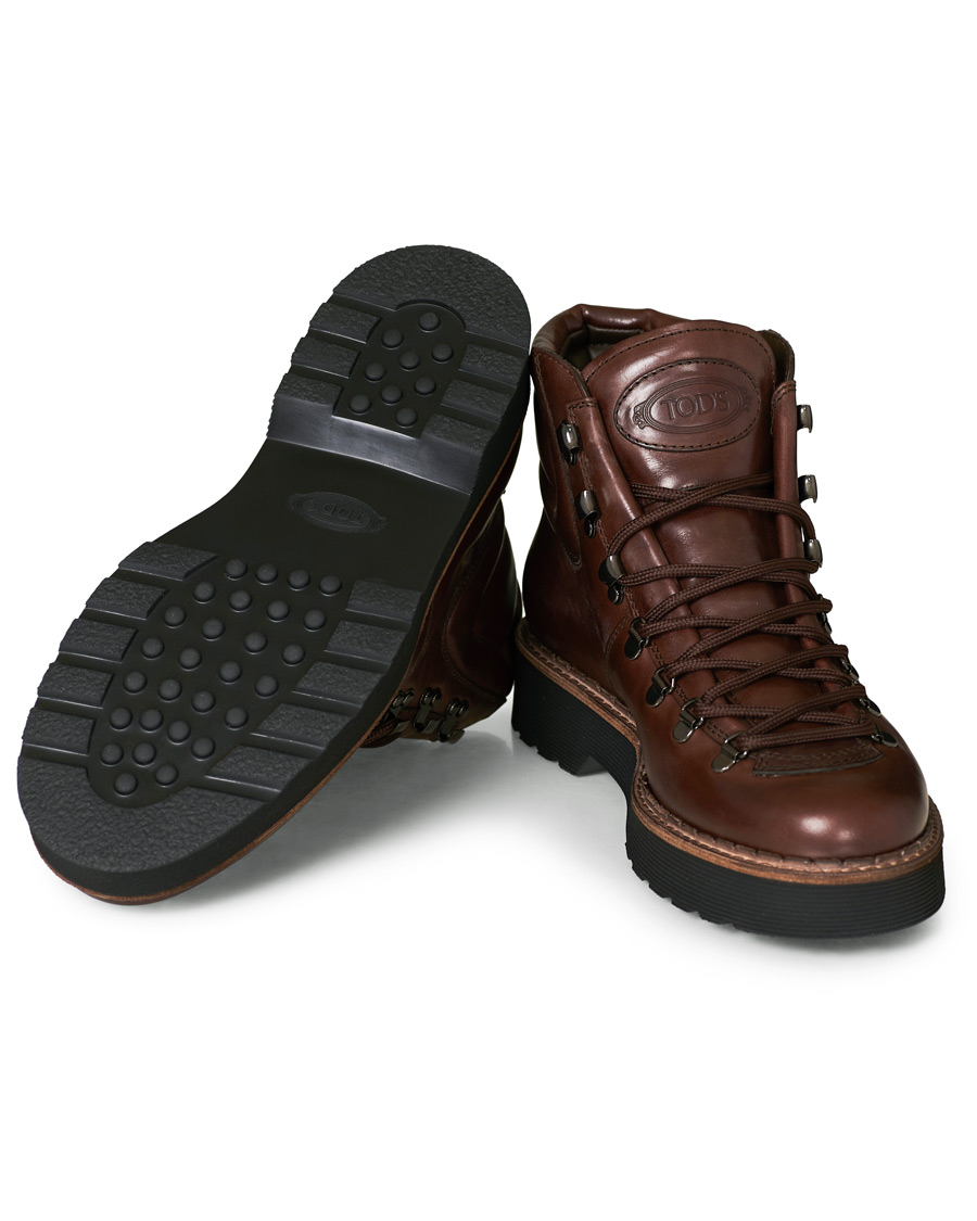 Herren | Tod's Hiking Winter Boot Dark Brown Calf | Tod's | Hiking Winter Boot Dark Brown Calf