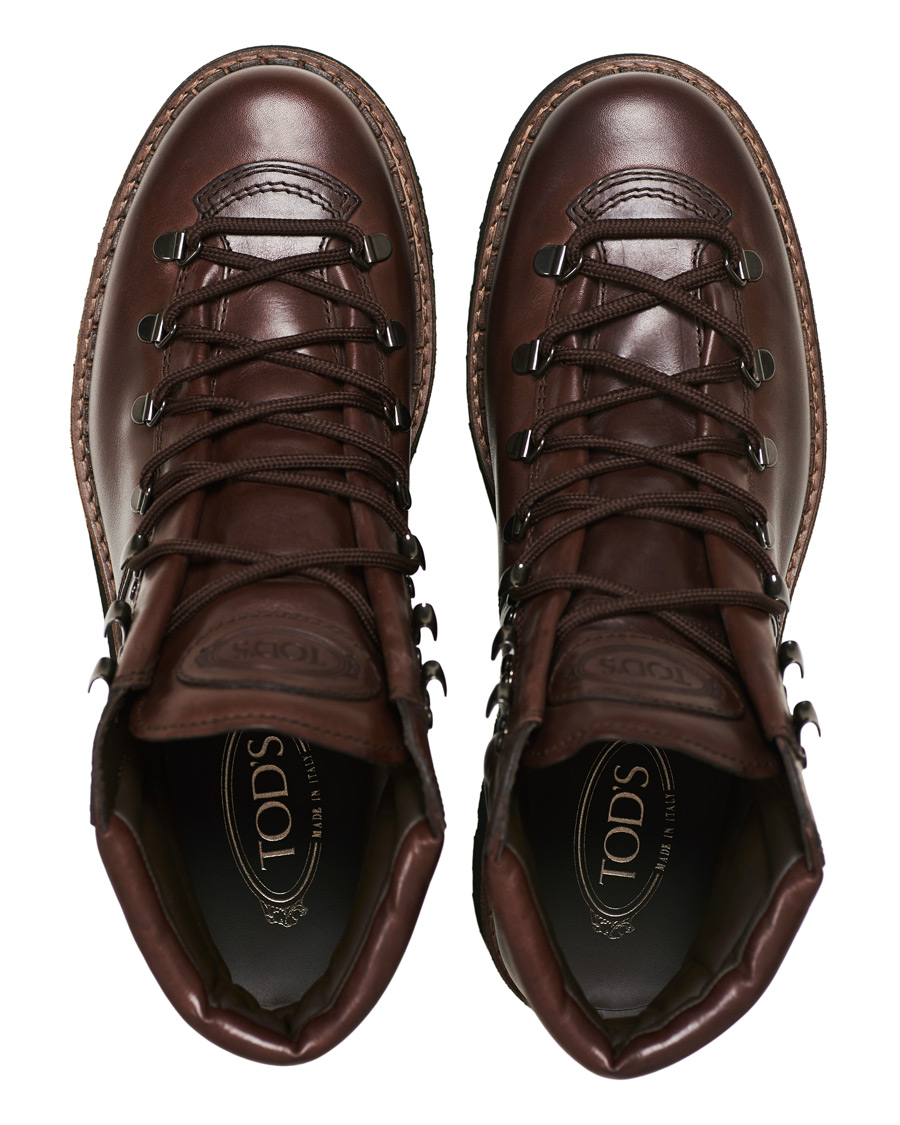 Herren | Tod's Hiking Winter Boot Dark Brown Calf | Tod's | Hiking Winter Boot Dark Brown Calf