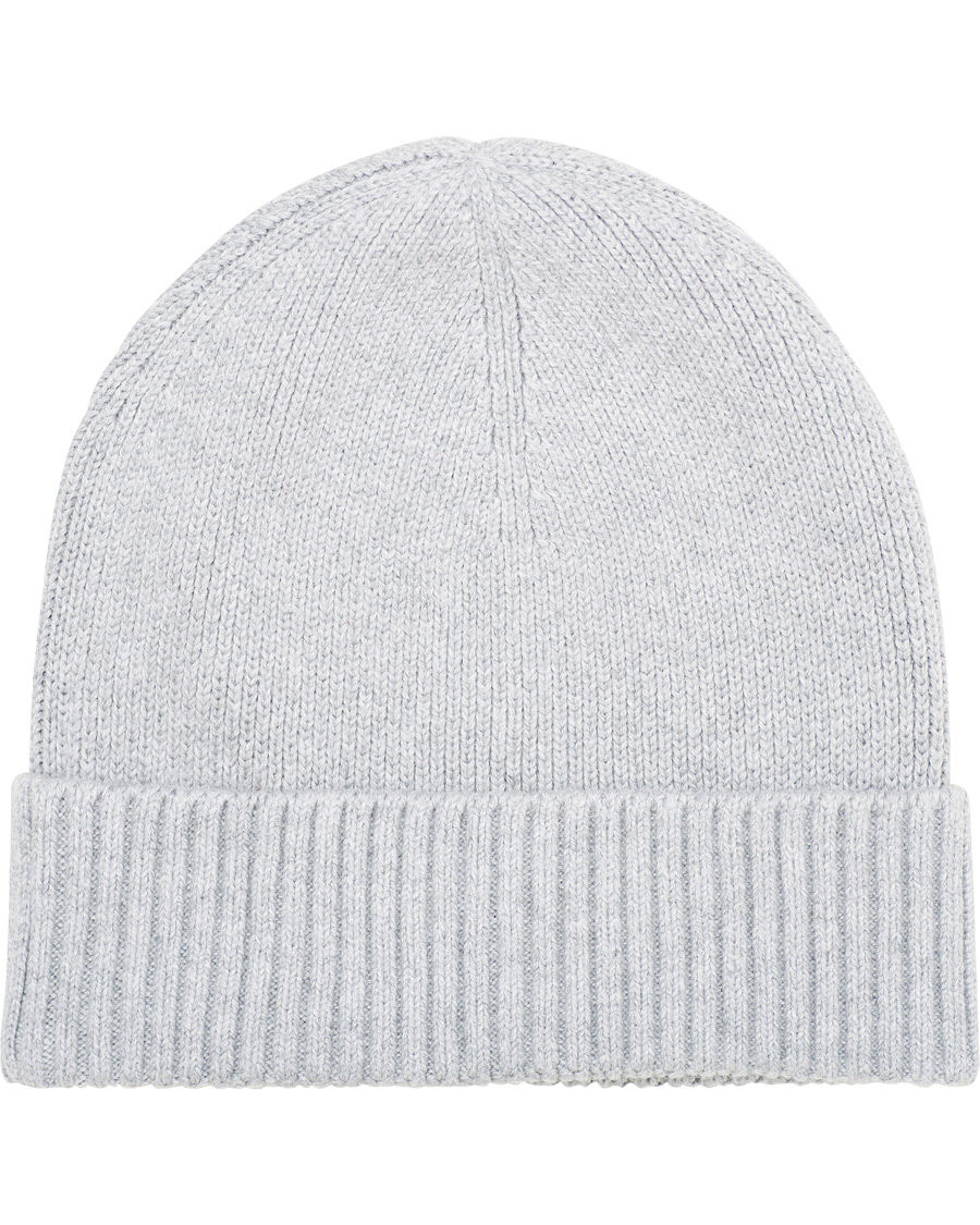 Herren | Tommy Hilfiger Pima Cotton Beanie Light Grey Melange | Tommy Hilfiger | Pima Cotton Beanie Light Grey Melange