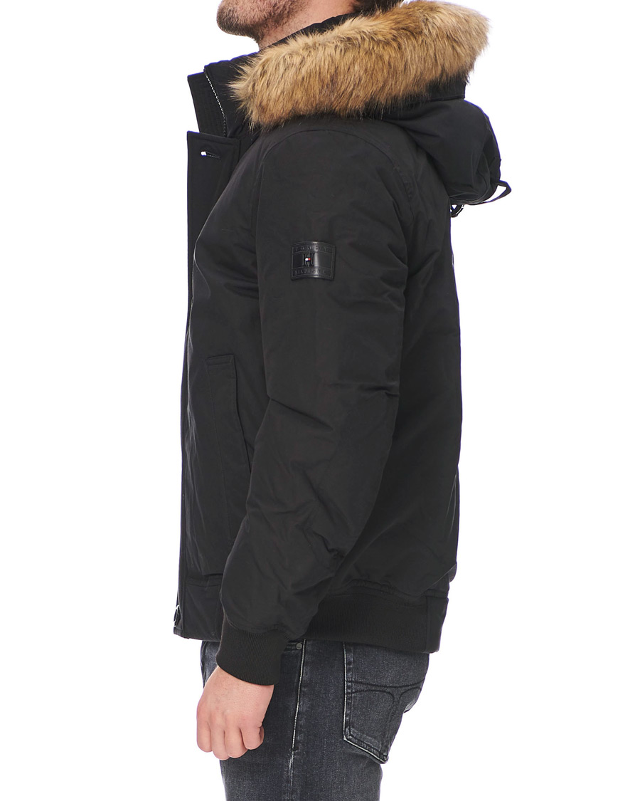 Herren | Jacken | Tommy Hilfiger | Hampton Fake Fur Down Bomber Jacket Black